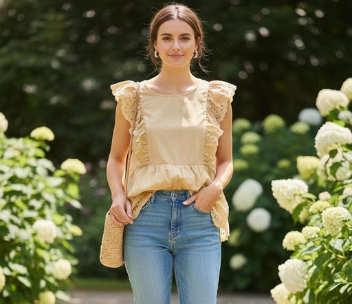 MINE BLUSA MUJER MOSTAZA TB6714