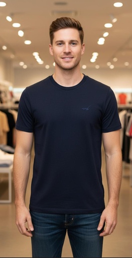 HOLLISTER CAMISETA AZUL M. VB83390006