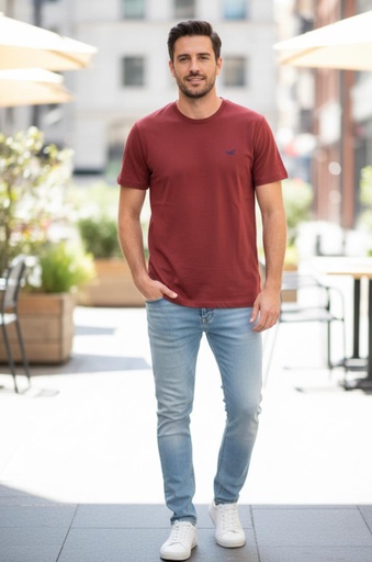 HOLLISTER CAMISETA OCRE HOMBRE VB89168749