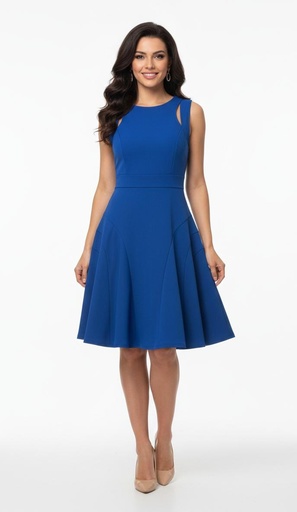 [VC00X172] VESTIDO AZUL C. D12870ADK