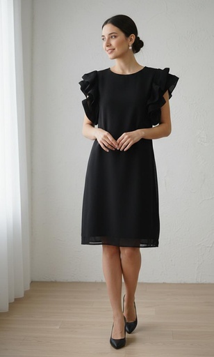 [VC00X198] VESTIDO NEGRO C. SS2668
