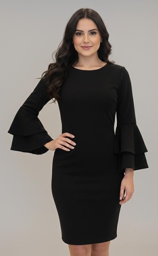 [VC00X32] VESTIDO NEGRO C. D5418