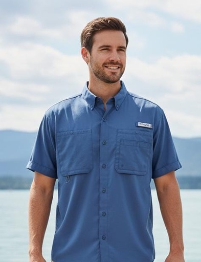 [XM7101] COLUMBIA CAMISA AZUL MARINO HOMBRE