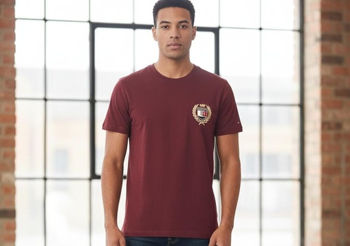 TOMMY CAMISETA OCRE HOMBRE XM05741