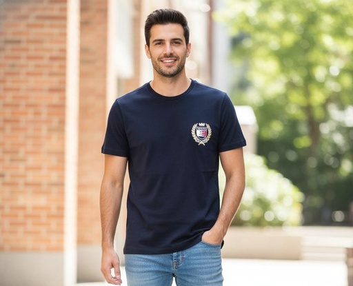 TOMMY CAMISETA AZUL M HOMBRE XM05741AM