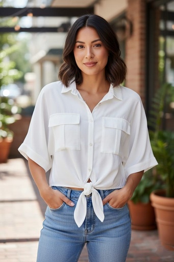 HYFVE BLUSA MUJER BLANCO HF22E288