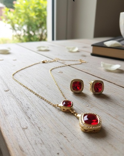 SET COLLAR-ARETES ENCHAPE CLRS SET002