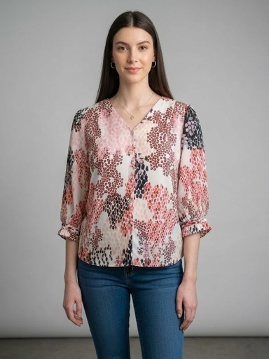 SIONI BLUSA PUNTOS COLORES MUJER 16106PL8547