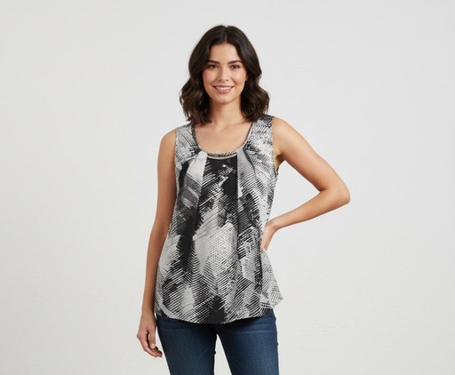 SIONI BLUSA MUJER GRIS-NEGRO ESTAMPADO 79836949