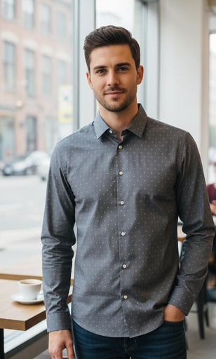 BANANA CAMISA GRIS PNTS BLC HOMBRE 801207G