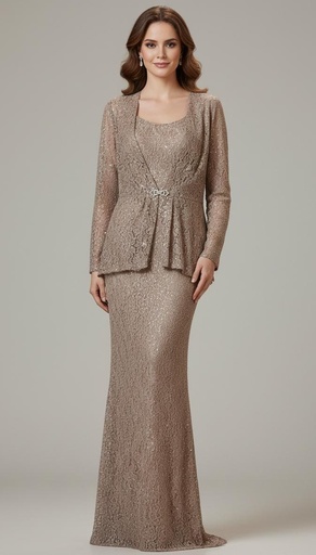 JEANNE ALEXANDER VESTIDO CHAMPANG 81122452