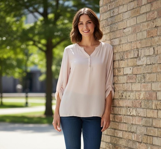 [8358CS] TACERA BLUSA MUJER SALMON 8358C