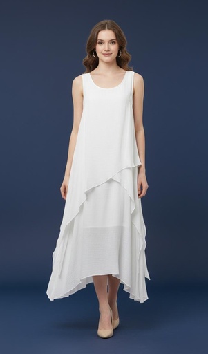 [841032174099] EXIST VESTIDO MUJER BLANCO