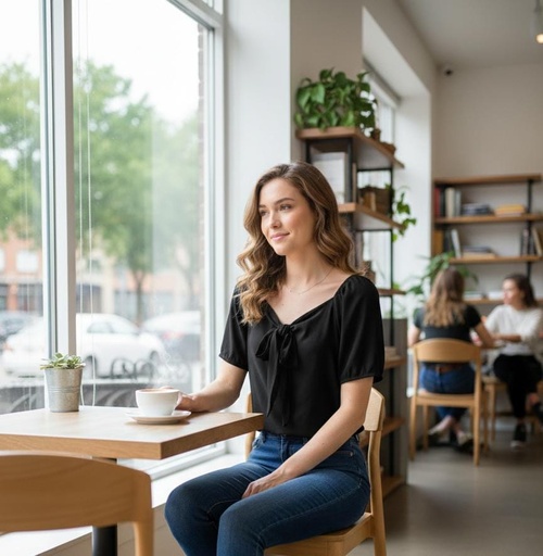 APRIL BLUSA NEGRO MUJER 8698