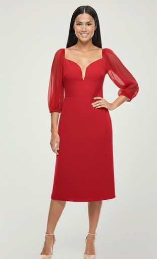 [871D5R] FIND ME VESTIDO MUJER ROJO