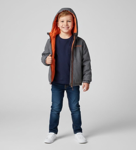 [887346577645] NAUTICA CHUMPA NIÑO GRIS N229115Q