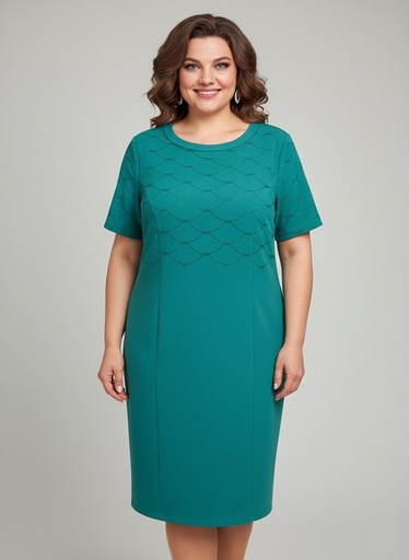 [8944V] COLETTE VESTIDO VERDE BRILLANTE MUJER