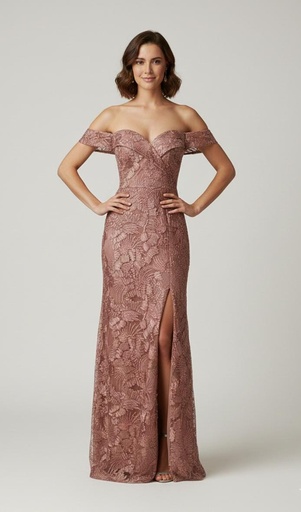 [9111AP15] RICARICA VESTIDO MAUVE BRILLANTE MUJER