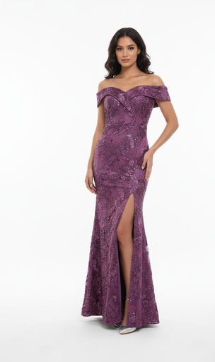 [9111AP15M] RICARICA VESTIDO L. MORADO BRILLANTE MUJ