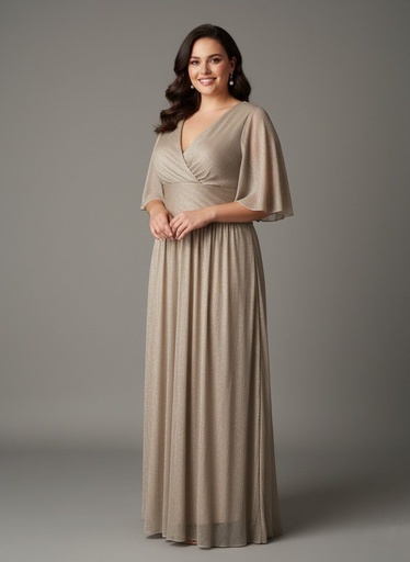 [9155179] SLNY VESTIDO L. CHAMPANG BRILLANTE