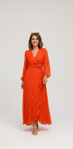 MAISON TARA VESTIDO NARANJA MUJER 92791M