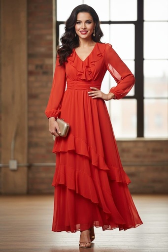 MAISON TARA VESTIDO NARANJA MUJER 92793M