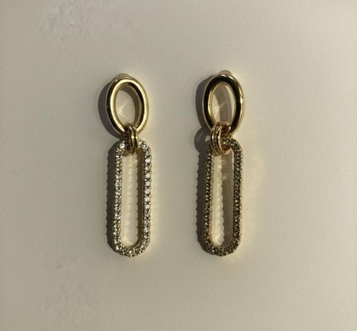 [94377] SADAJO ARETES RECTANGULO BRILLANTE