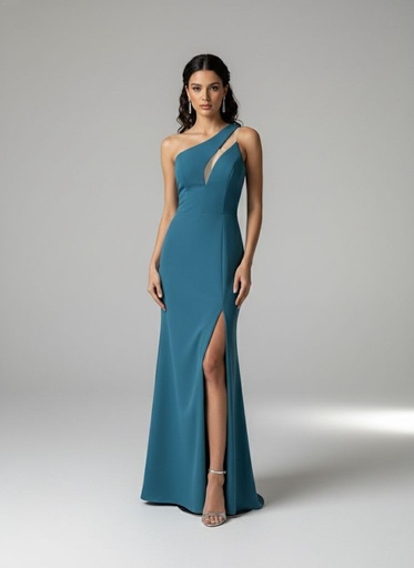 [A25525] BETSY&ADAM VESTIDO AQUA LARGO MUJER