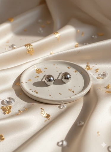 [AE0221] ARETES ENCHAPE PLATEADO MED.