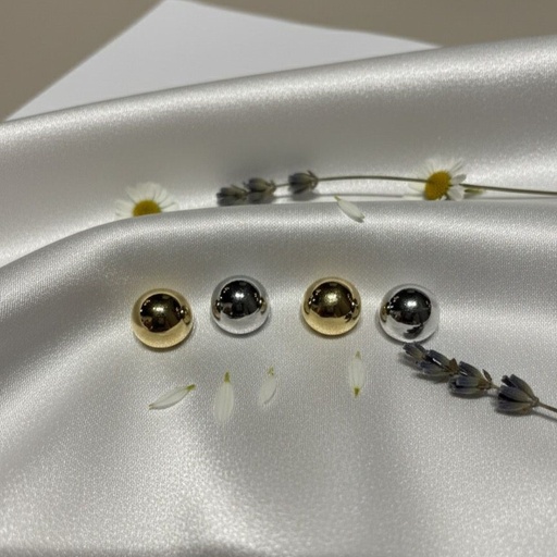 [AE0224] ARETES ENCHAPE PLATEADO MED.