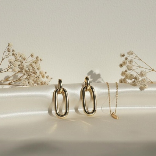 [AE0295] ARETES ENCHAPE OVALADO DRD MUJER