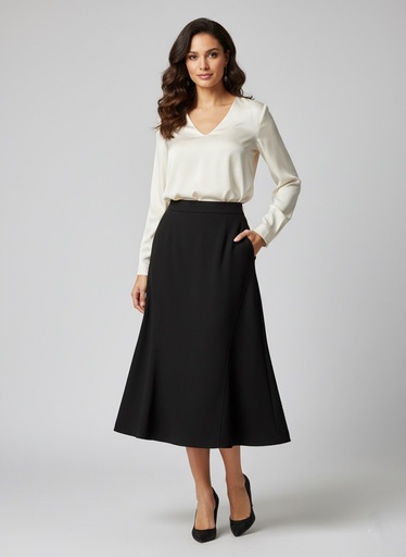 [K0945] FOCUS 2000 FALDA MUJER NEGRO K0945