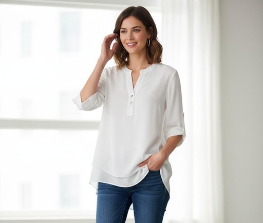 [MC600657B] CATHERINE BLUSA MUJER BLANCO MC600657