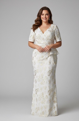 [MD1E207341] AIDAN MATTON VESTIDO L. BLANCO-FLRS DRD