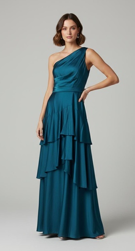 [MD1E207378] AIDAN MATTOX VESTIDO AQUA MUJER