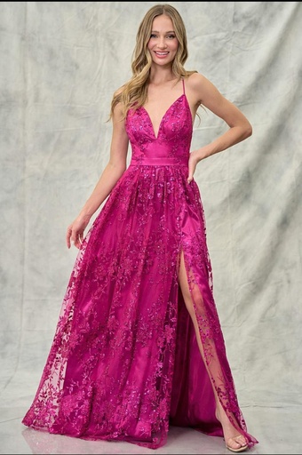 MANIJU VESTIDO FUCHSIA MF21451