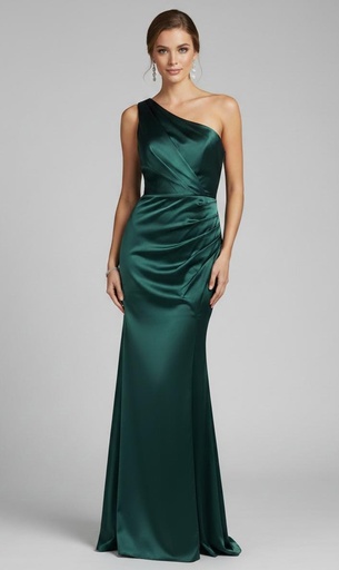 [MF22606] MANIJU VESTIDO VERDE ESMERALDA LARGO