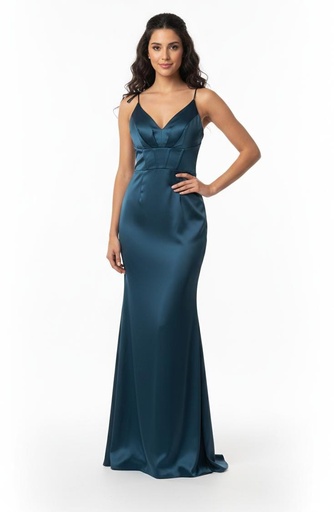 MANIJU VESTIDO L. AZUL MARINO MM2616