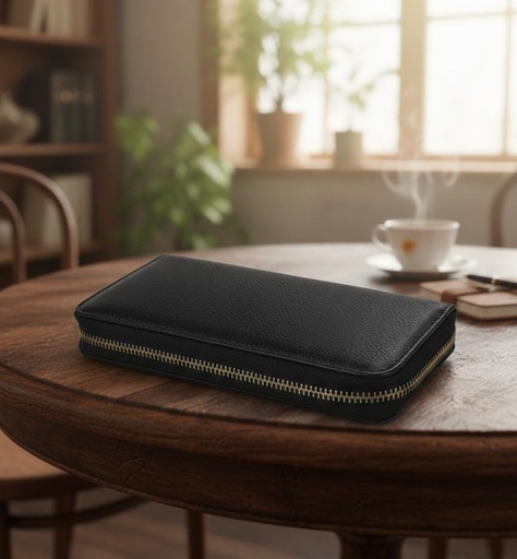 [MN0103] MONEDERO MUJER NEGRO