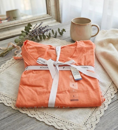 [NT92500F] NAUTICA PIJAMA NARANJA 2PZS