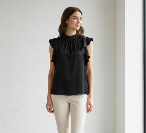 D.N.A BLUSA NEGRO ZZ6410T25001N