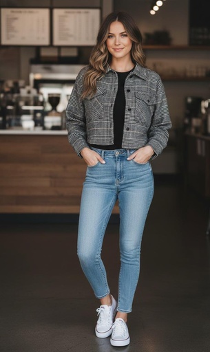 LOVE TREE CHAQUETA NEGRO-BEIGE ZZ80294JN