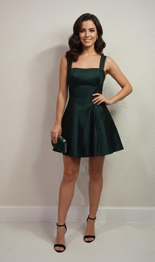 LENA VESTIDO VERDE OSCURO ZZD7862
