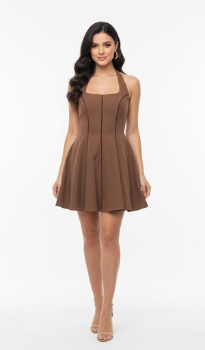 LENA VESTIDO CHOCOLATE ZZD8654