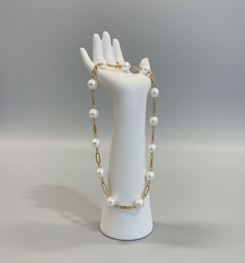 [COLL06] COLLAR ENCHAPE PERLA GRANDE DRD CUADRA