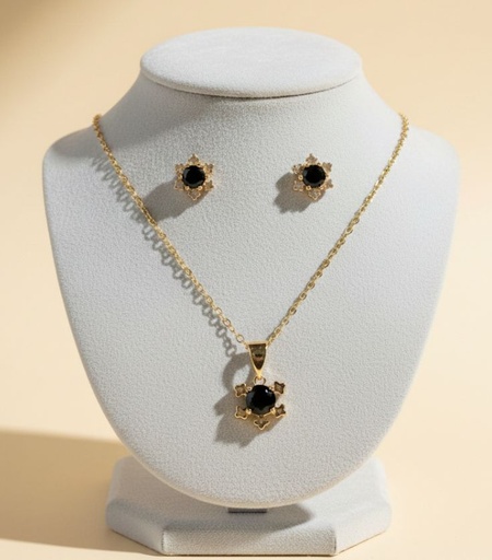 [SET014] SET ARETES-COLLAR DRD CLRS FLR-ESTRELLA