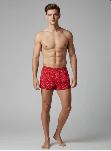 [16546700037] BANANA BOXER L HOMBRE ROJO ESTAMPADO
