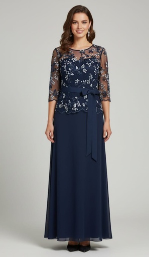 [AP1E209255] ADRIANNA PAPELL VESTIDO MUJER AZUL M AP1E209255