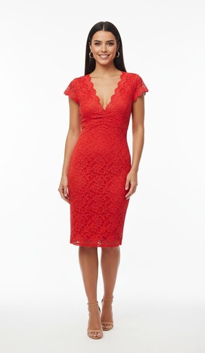 [72240] AMBIANCE VESTIDO ROJO 72240