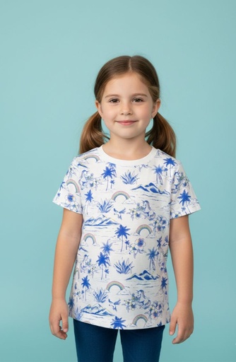 OSHKSOH BLUSA NIÑA BLANCA ESTAM.FIGURAS 3I387711